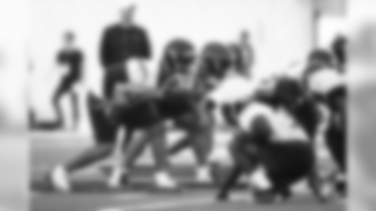 An image from the May 10, 2019 Rookie Mini Camp offseason practice.