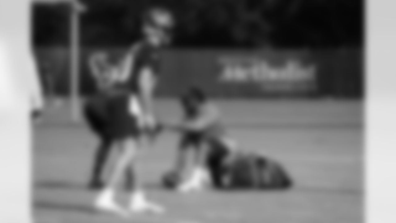 A July 30, 2023 image from the Training Camp Practice 4 in Houston, TX.