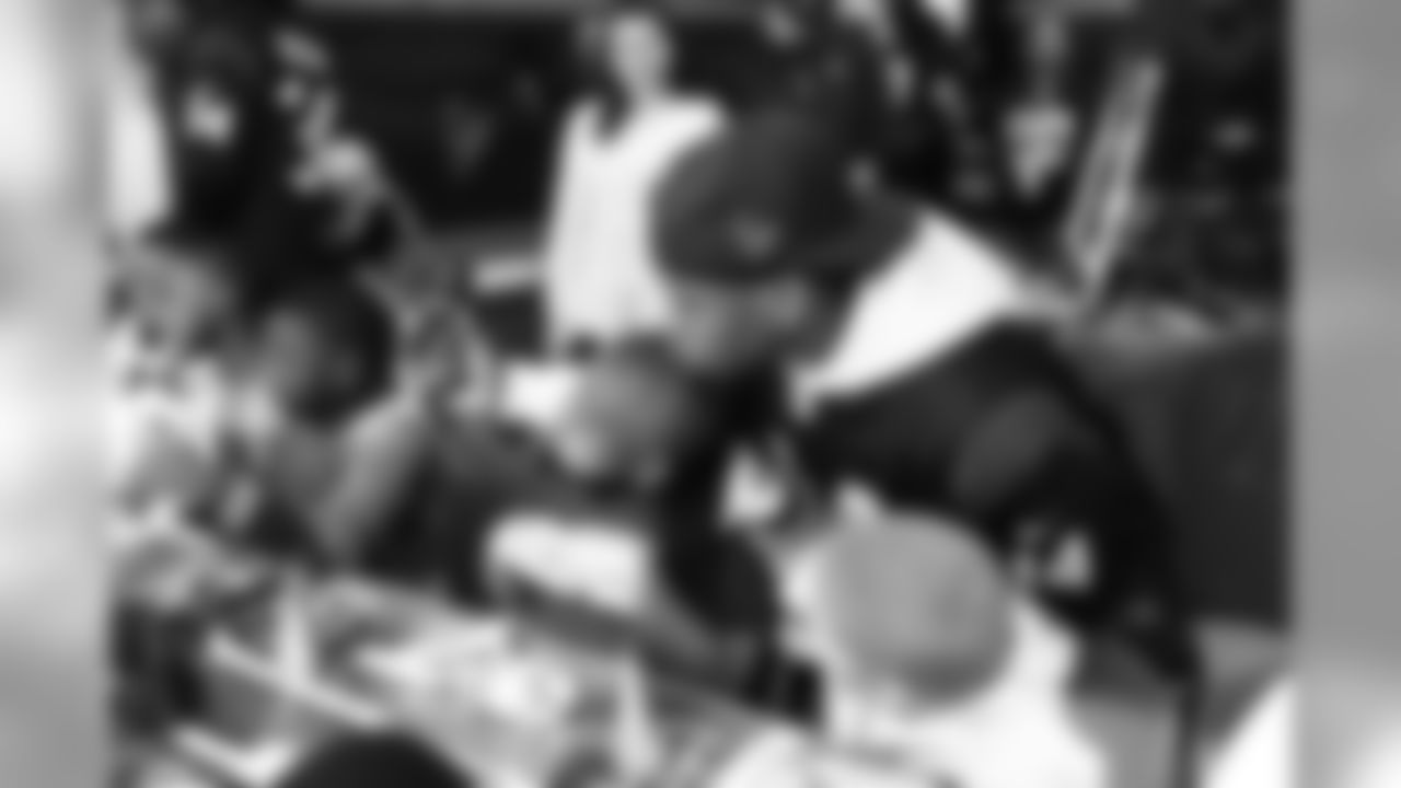 An image from the Jan. 7, 2020 Playoff Pizza Party with students at Blackshear Elementary.