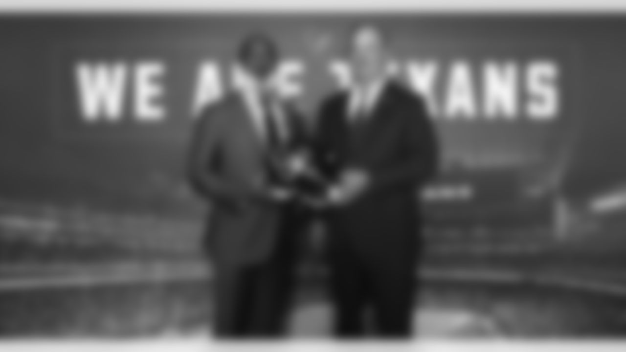 An image from Feb. 8, 2022, when Lovie Smith was introduced as the new head coach of the Houston Texans.An image from Feb. 8, 2022, when Lovie Smith was introduced as the new head coach of the Houston Texans.