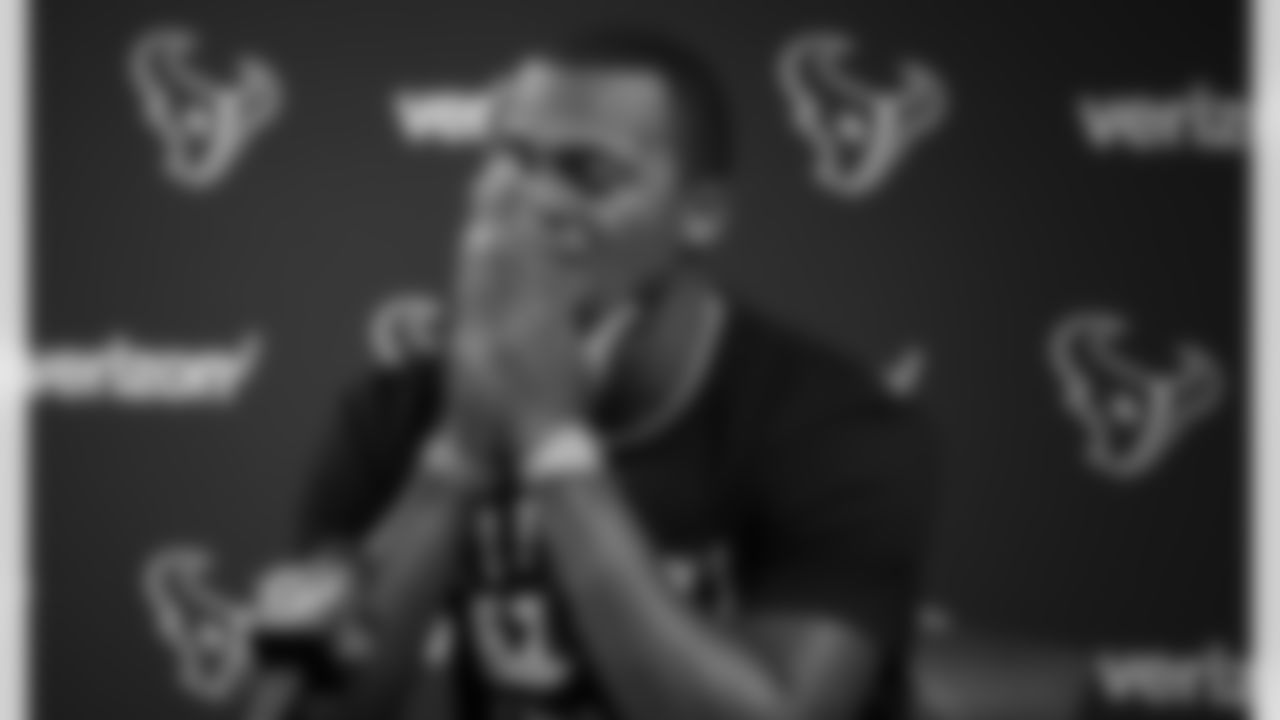 An image from the Sept. 8, 2020 Deshaun Watson contract signing press conference.