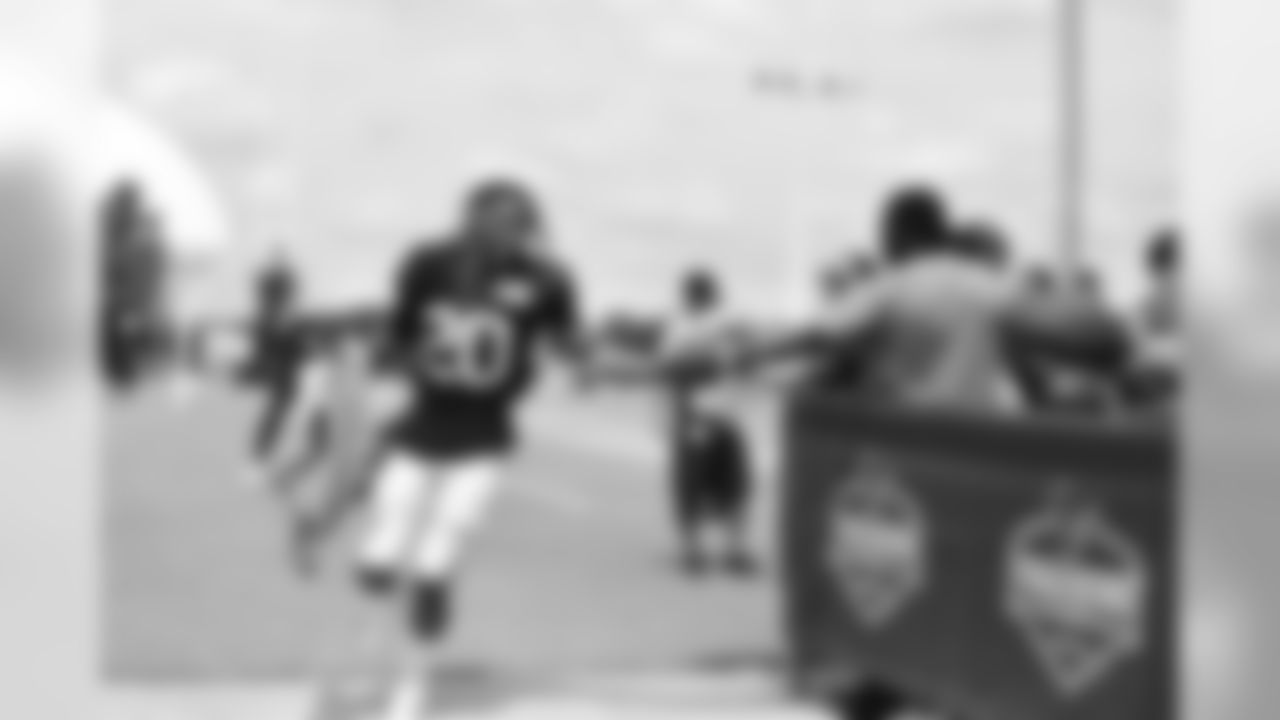 An image from the Aug. 3, 2019 Texans training camp practice at the Houston Methodist Training Center.