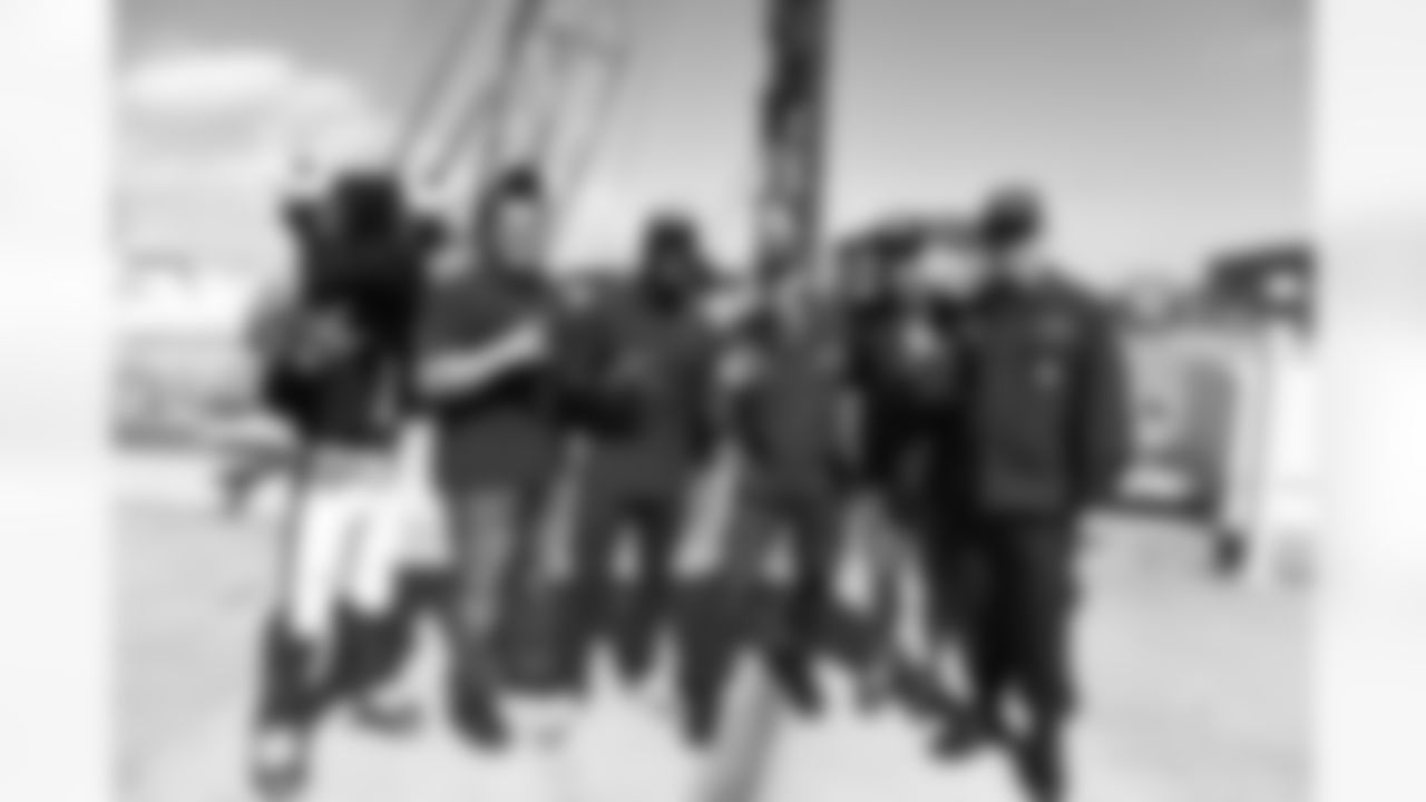 An image from the Nov. 2, 2021 event in which Texans players visited the Coast Guard base in Galveston, TX.