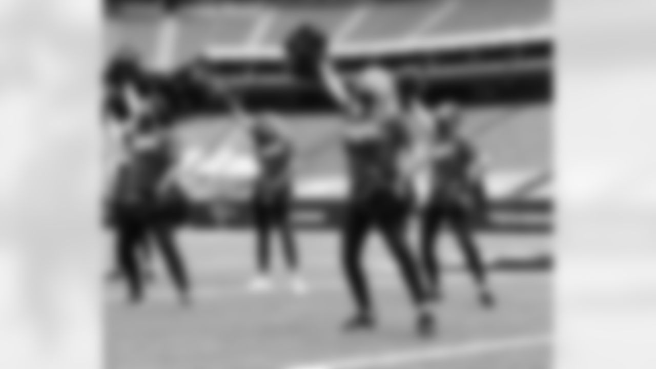 An image from the Oct. 17, 2020 Alumni Homecoming video shoot in NRG Stadium.