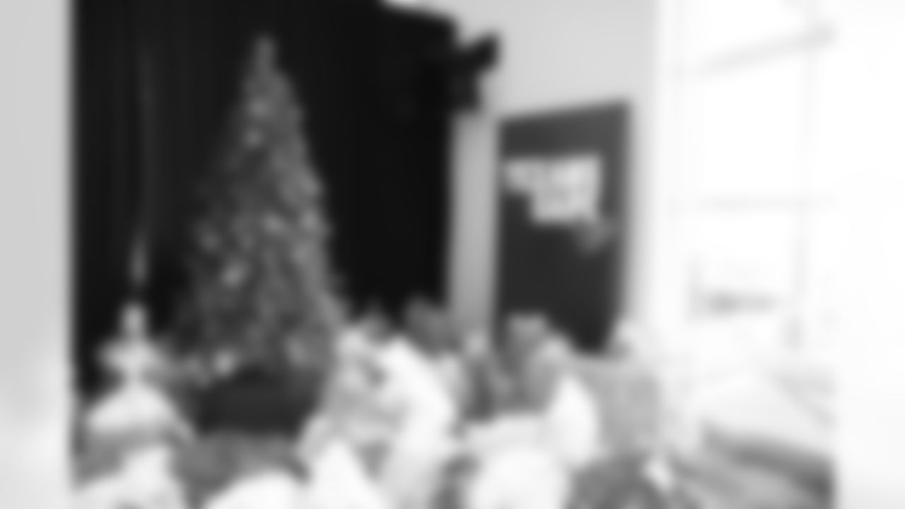 An image from the Dec. 20 2018 community development event. The Lady Texans threw a Holiday Party for the Texans YMCA at NRG Stadium.