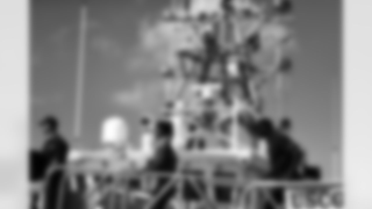 An image from the Nov. 2, 2021 event in which Texans players visited the Coast Guard base in Galveston, TX.