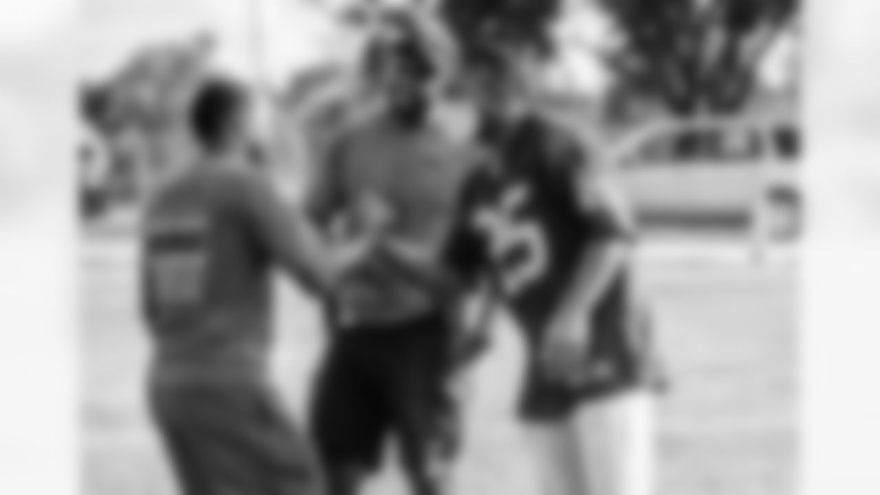 An image from the Police Activities League Flag Football youth football event in Houston, TX on Oct. 12, 2021.