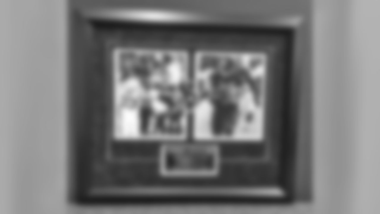 Andre Johnson Autographed & Custom Framed Photo Collage featuring Record-Breaking Performances and Career Achievements!