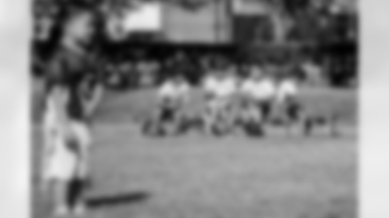 An image from the Papa John's Flag football event at the Texans YMCA on Sept. 25, 2021.