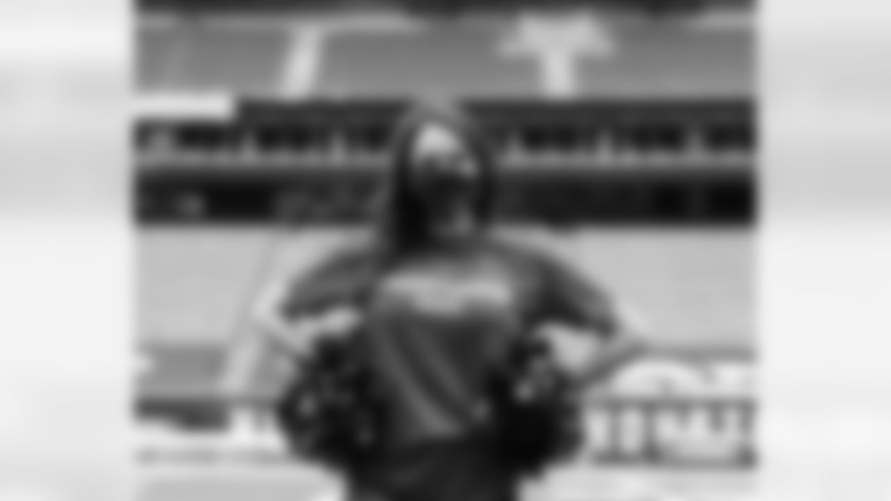 An image from the Oct. 17, 2020 Alumni Homecoming video shoot in NRG Stadium.
