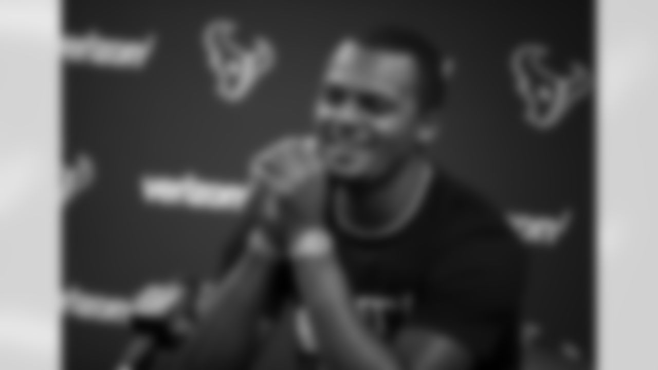 An image from the Sept. 8, 2020 Deshaun Watson contract signing press conference.