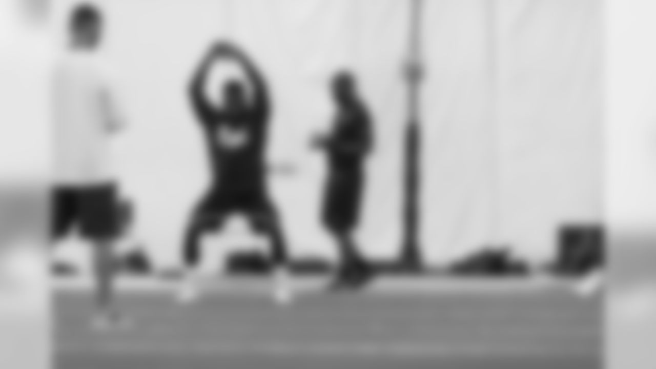 This is an image from the Aug. 1, 2020 Houston Texans training camp conditioning session.