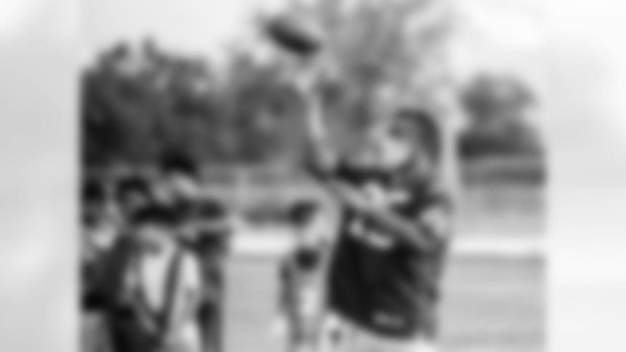 An image from the Police Activities League Flag Football youth football event in Houston, TX on Oct. 12, 2021.