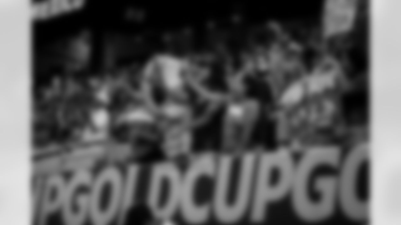 A June 25, 2023 image from the Gold Cup Soccer match featuring Mexico vs. Honduras at NRG Stadium in Houston, TX.