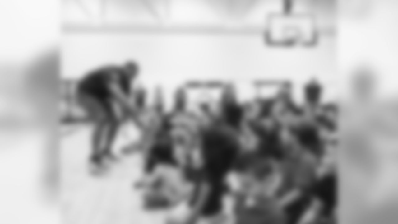 An image from the March 29, 2019 community development event. The Texans hosted a Kids Triathlon assembly at the Wharton Dual Language Academy. It was presented by Texas ChildrenÕs Hospital.