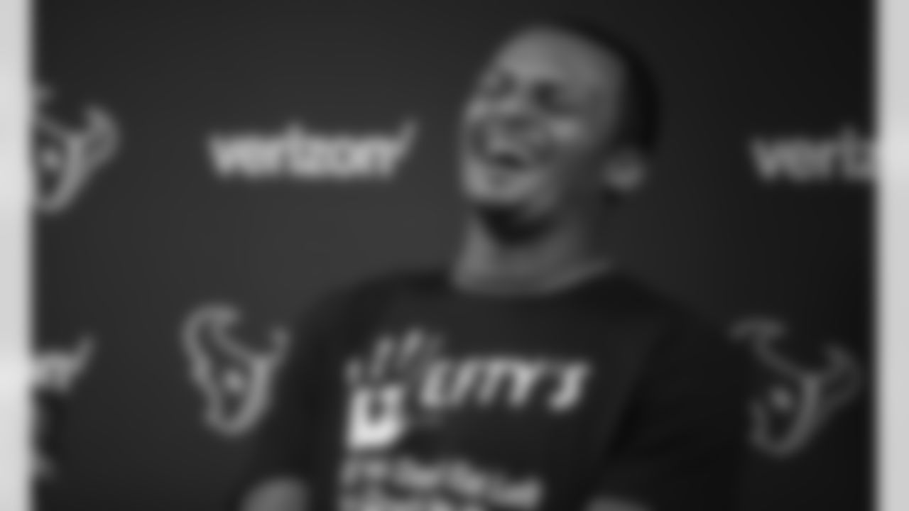 An image from the Sept. 8, 2020 Deshaun Watson contract signing press conference.