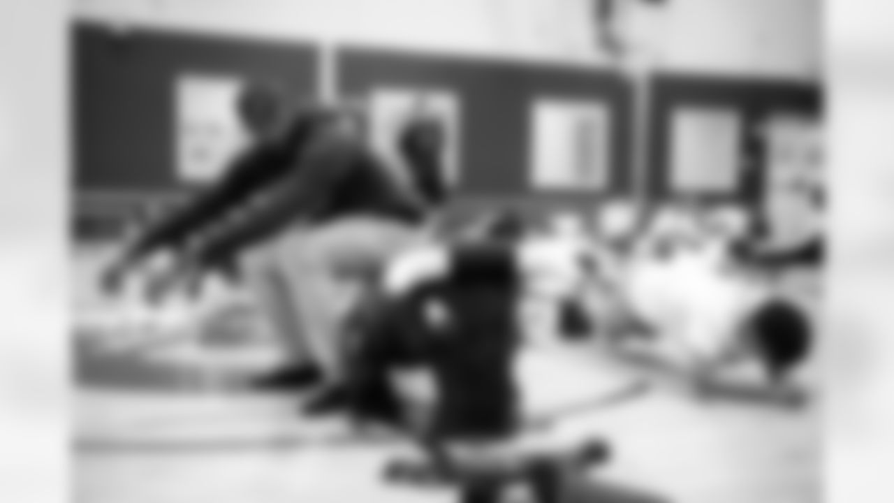 An Oct. 19, 2022 Image from the Texans Youth Just Flow Yoga Event at Havard Boys & Girls Club in Houston, TX.