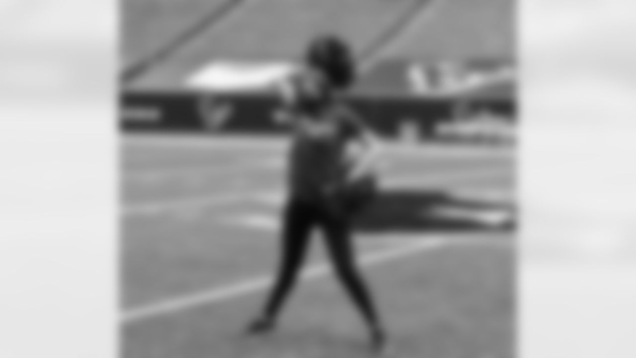 An image from the Oct. 17, 2020 Alumni Homecoming video shoot in NRG Stadium.