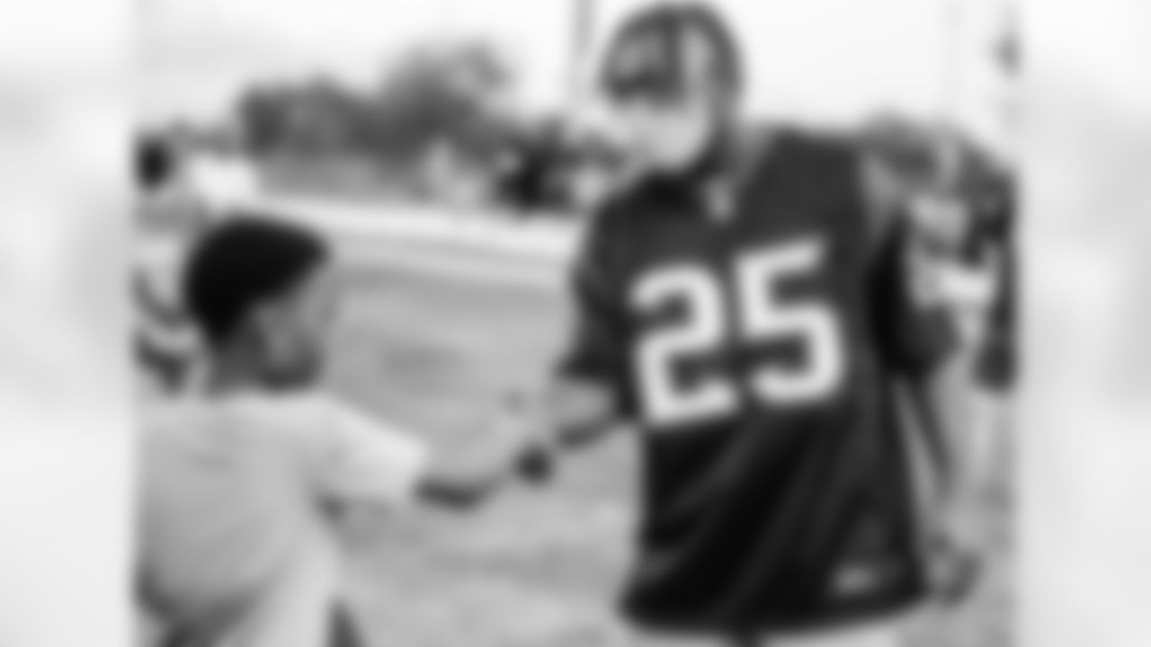 An image from the Police Activities League Flag Football youth football event in Houston, TX on Oct. 12, 2021.
