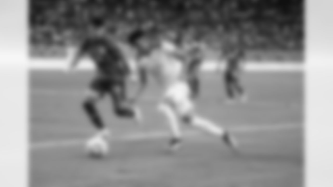A June 25, 2023 image from the Gold Cup Soccer match featuring Mexico vs. Honduras at NRG Stadium in Houston, TX.