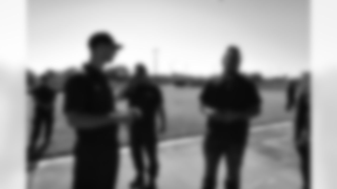 An image from the Nov. 2, 2021 event in which Texans players visited the Coast Guard base in Galveston, TX.