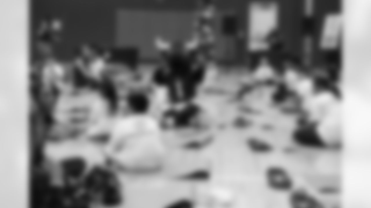 An Oct. 19, 2022 Image from the Texans Youth Just Flow Yoga Event at Havard Boys & Girls Club in Houston, TX.