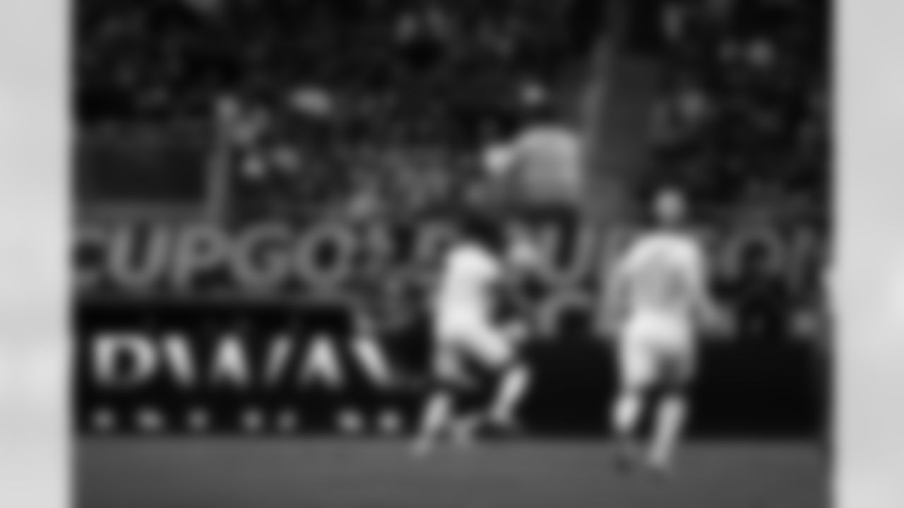 A June 25, 2023 image from the Gold Cup Soccer match featuring Mexico vs. Honduras at NRG Stadium in Houston, TX.