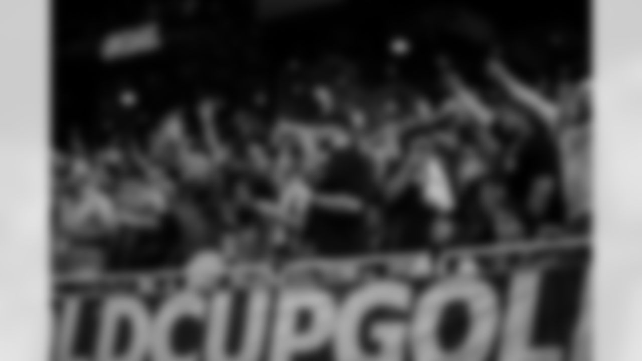 A June 25, 2023 image from the Gold Cup Soccer match featuring Mexico vs. Honduras at NRG Stadium in Houston, TX.