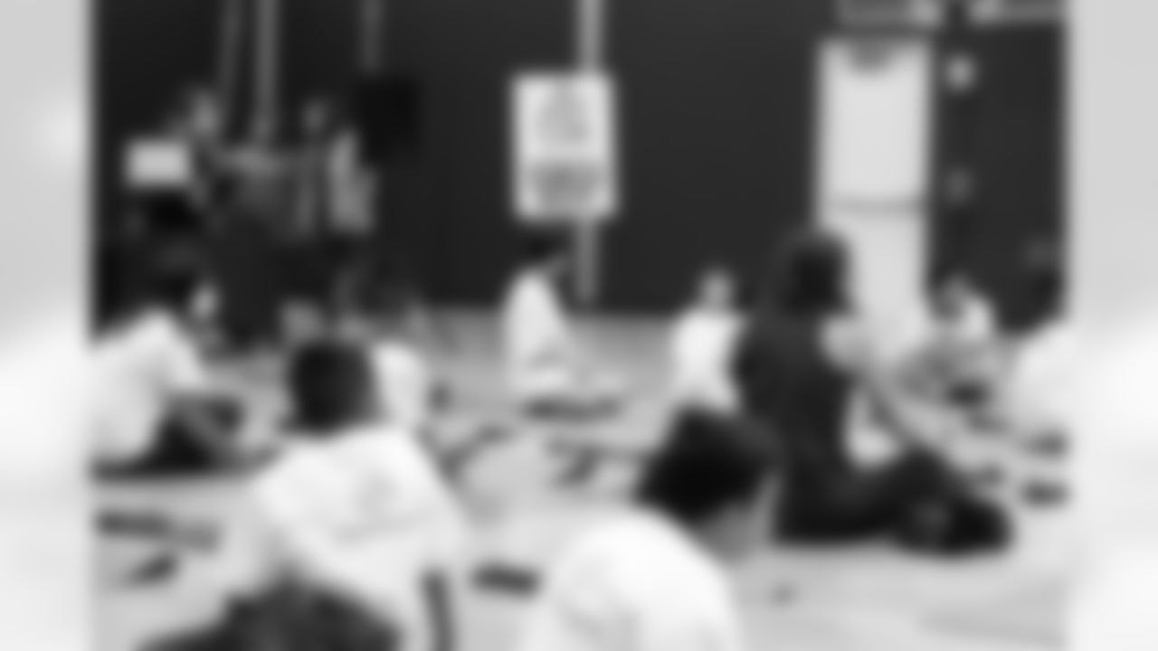 An Oct. 19, 2022 Image from the Texans Youth Just Flow Yoga Event at Havard Boys & Girls Club in Houston, TX.