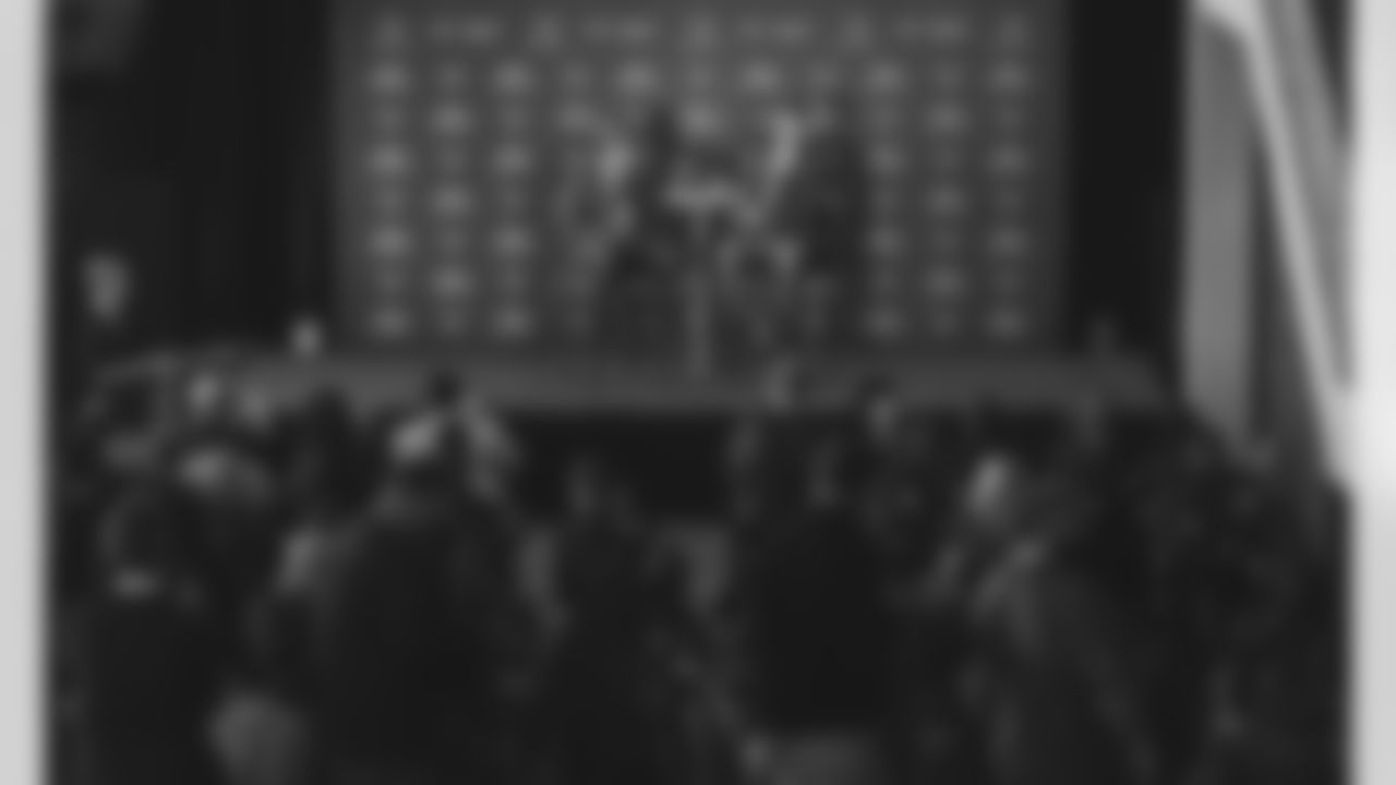 An image from Feb. 8, 2022, when Lovie Smith was introduced as the new head coach of the Houston Texans.An image from Feb. 8, 2022, when Lovie Smith was introduced as the new head coach of the Houston Texans.