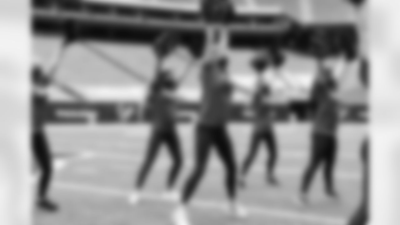An image from the Oct. 17, 2020 Alumni Homecoming video shoot in NRG Stadium.
