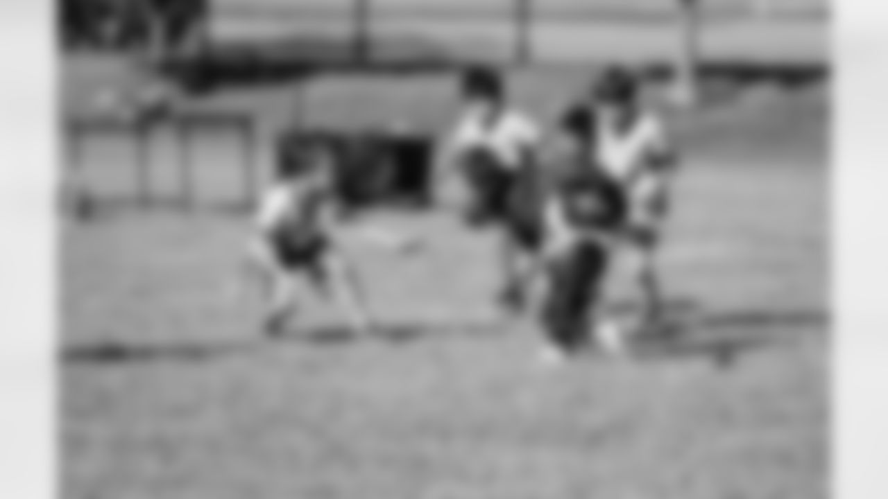 An image from the Papa John's Flag football event at the Texans YMCA on Sept. 25, 2021.