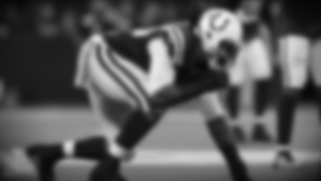 Indianapolis Colts defensive tackle Denico Autry (96) during an NFL football game against the Jacksonville Jaguars, Sunday, Nov. 17, 2019, in Indianapolis. The Colts won 33-13. (Aaron Doster via AP)