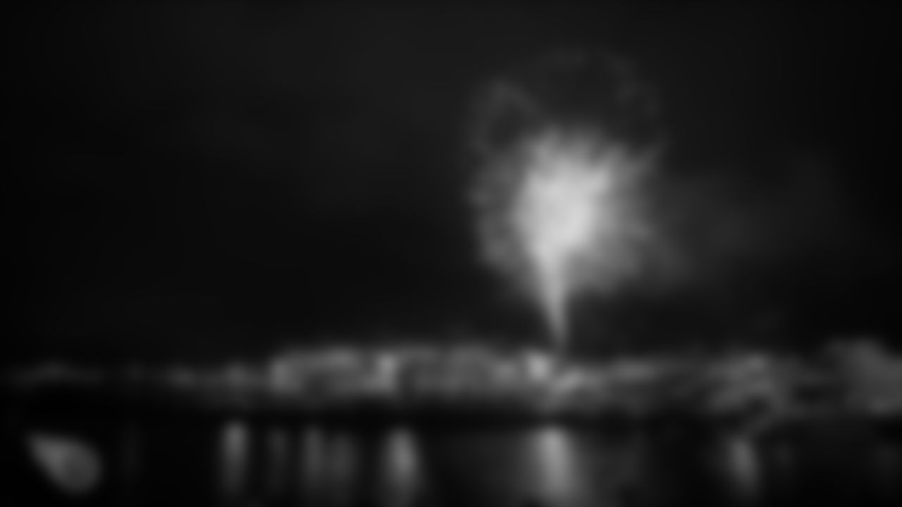 NASHVILLE, TN - JANUARY 11, 2020 - Fireworks go off at Nissan Stadium in Nashville, TN after the Titans' win over the Baltimore Ravens. Photo By Brad Moore/Tennessee Titans