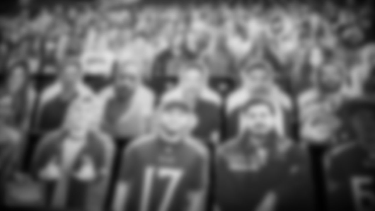 NASHVILLE, TN - SEPTEMBER 18, 2020 - Cutouts of fans in the stands at Nissan Stadium in Nashville, TN. Photo By Donald Page/Tennessee Titans