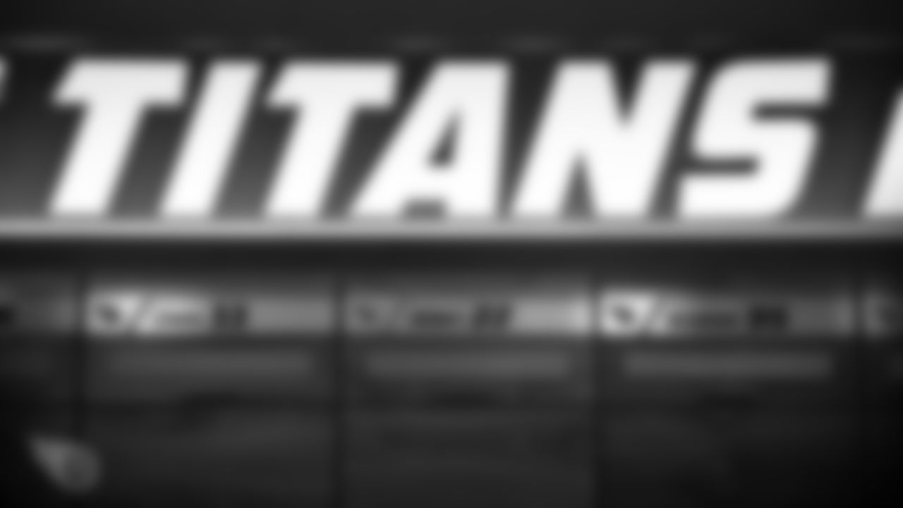NASHVILLE, TN - DECEMBER 12, 2019 - Titans practice locker room during practice at Saint Thomas Sports Park in Nashville, TN. Photo By Donald Page/Tennessee Titans