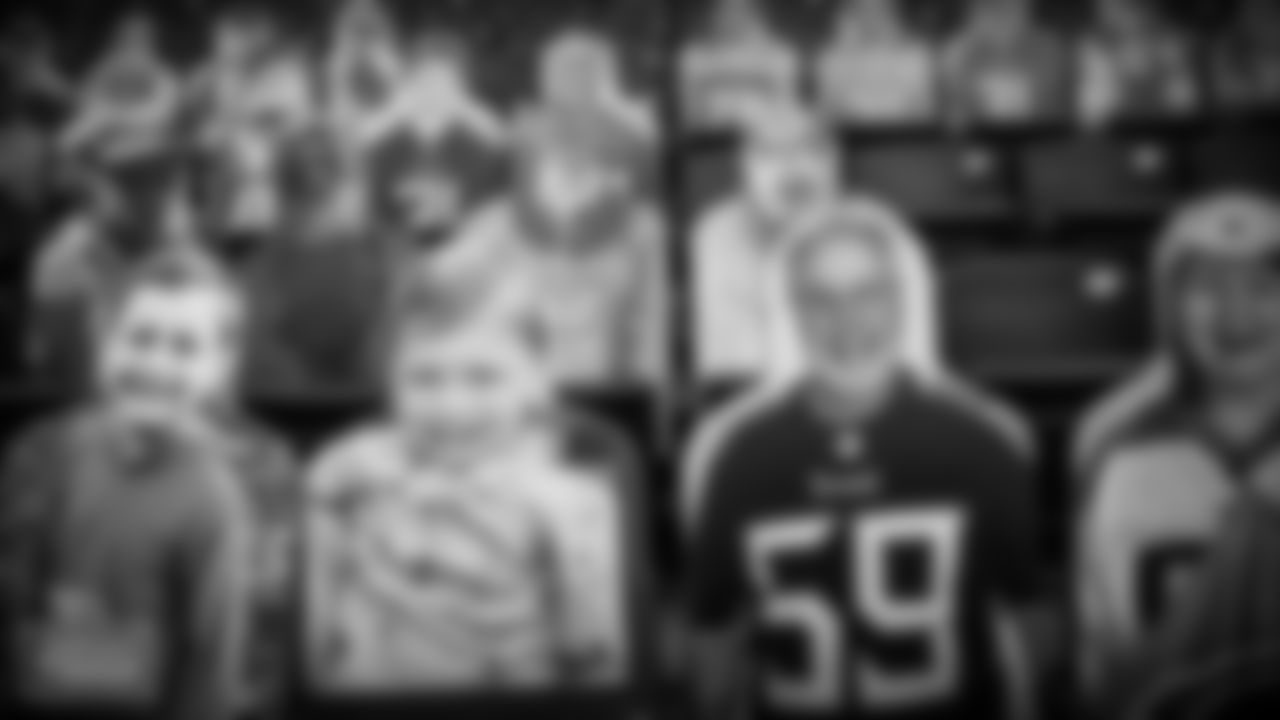 NASHVILLE, TN - SEPTEMBER 18, 2020 - Cutouts of fans in the stands at Nissan Stadium in Nashville, TN. Photo By Donald Page/Tennessee Titans