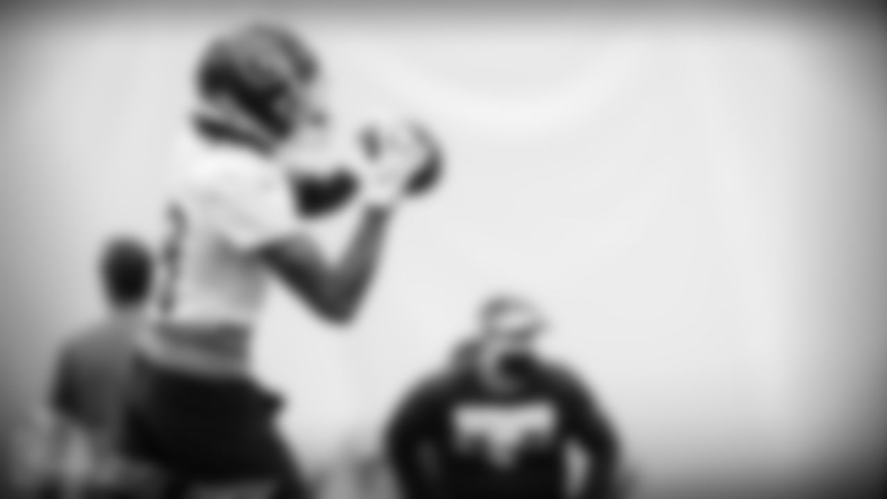 NASHVILLE, TN - AUGUST 31, 2021 - Wide receiver Josh Reynolds #18 of the Tennessee Titans during practice at Saint Thomas Sports Park in Nashville, TN. Photo By Donald Page/Tennessee Titans