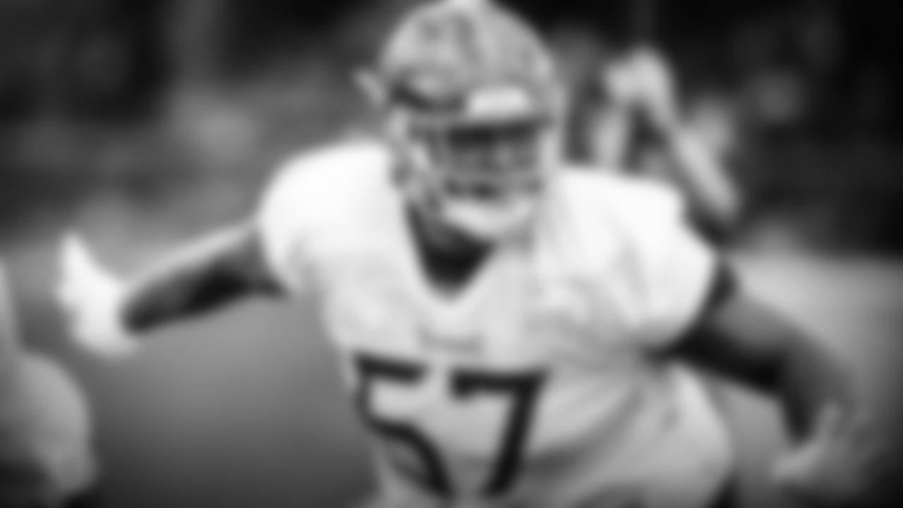 NASHVILLE, TN - AUGUST 14, 2020 - Offensive lineman Avery Gennesy #67 of the Tennessee Titans during practice at Saint Thomas Sports Park in Nashville, TN. Photo By Donald Page/Tennessee Titans