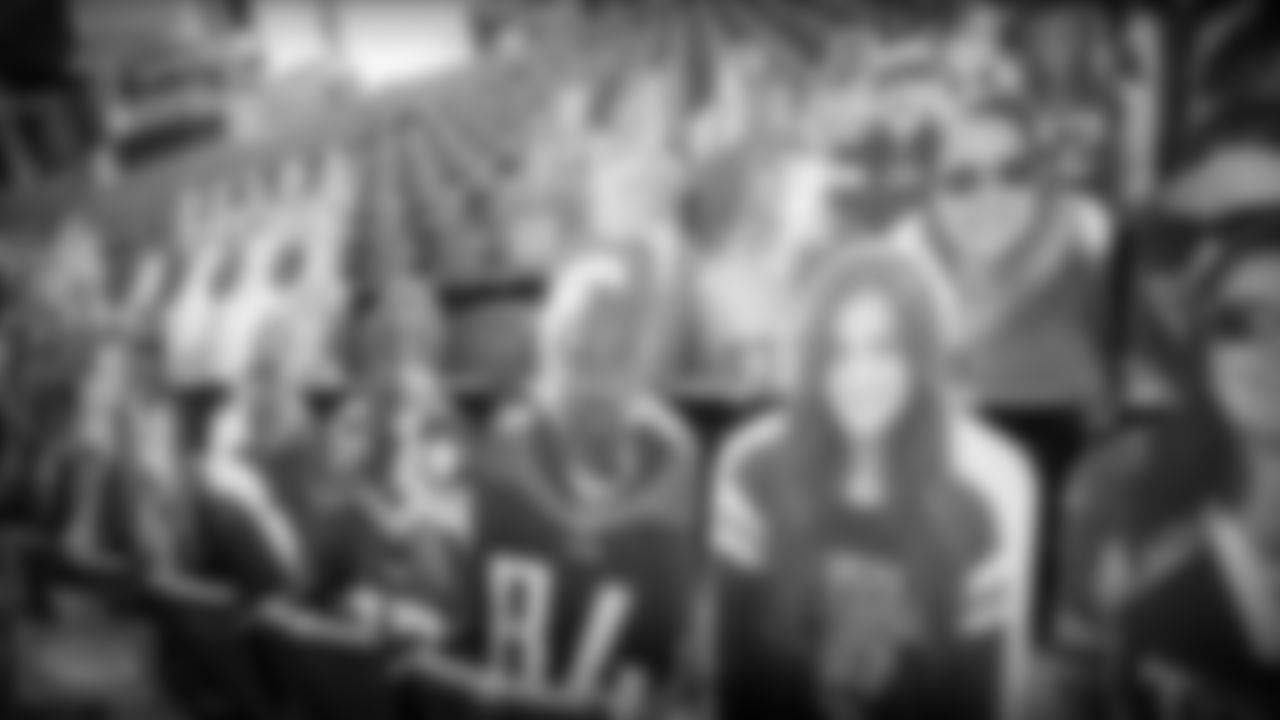 NASHVILLE, TN - SEPTEMBER 18, 2020 - Cutouts of fans in the stands at Nissan Stadium in Nashville, TN. Photo By Donald Page/Tennessee Titans