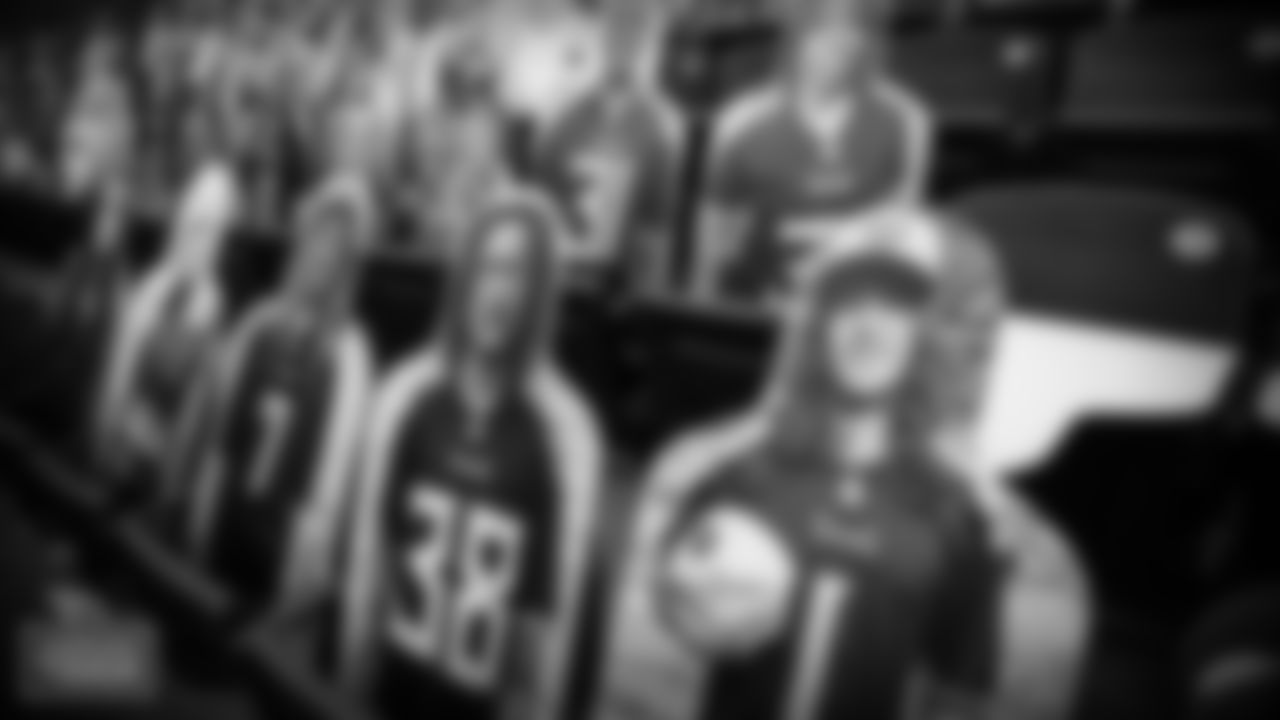 NASHVILLE, TN - SEPTEMBER 18, 2020 - Cutouts of fans in the stands at Nissan Stadium in Nashville, TN. Photo By Donald Page/Tennessee Titans