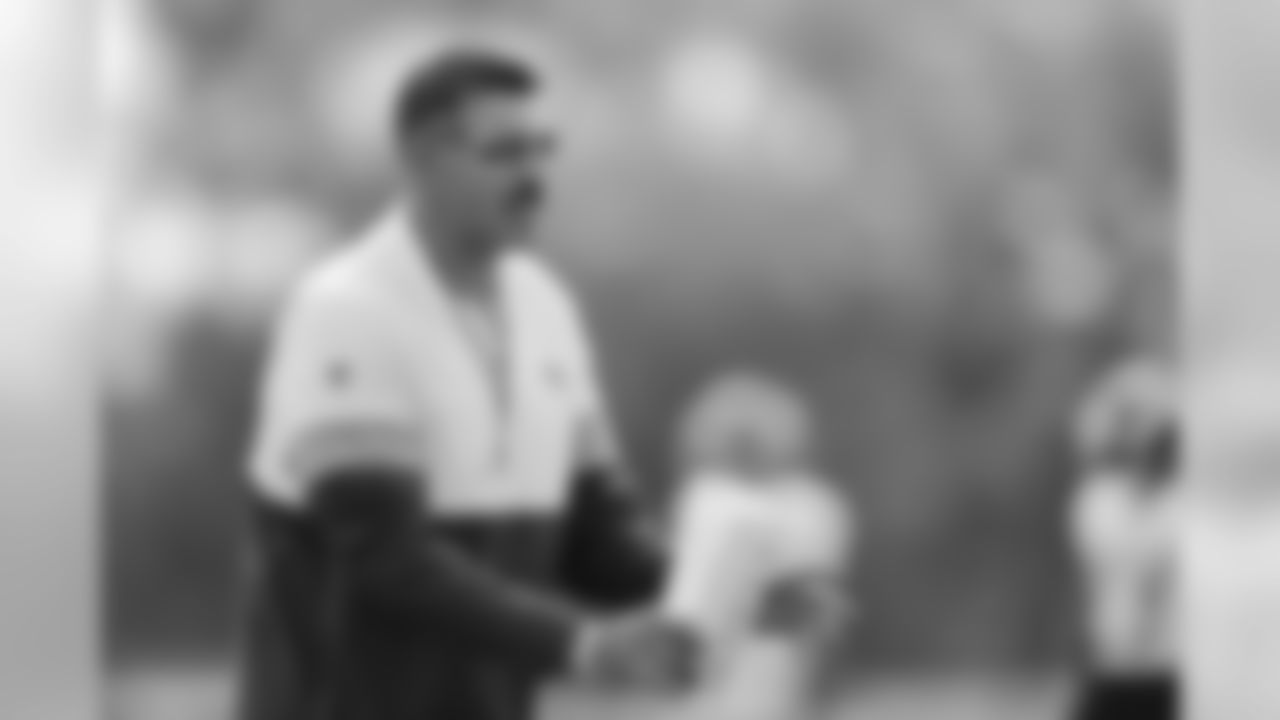 NASHVILLE, TN - AUGUST 14, 2019 - Head coach Mike Vrabel of Tennessee Titans during training camp joint practice with the New England Patriots at Saint Thomas Sports Park in Nashville, TN. Photo By Donald Page/Tennessee Titans