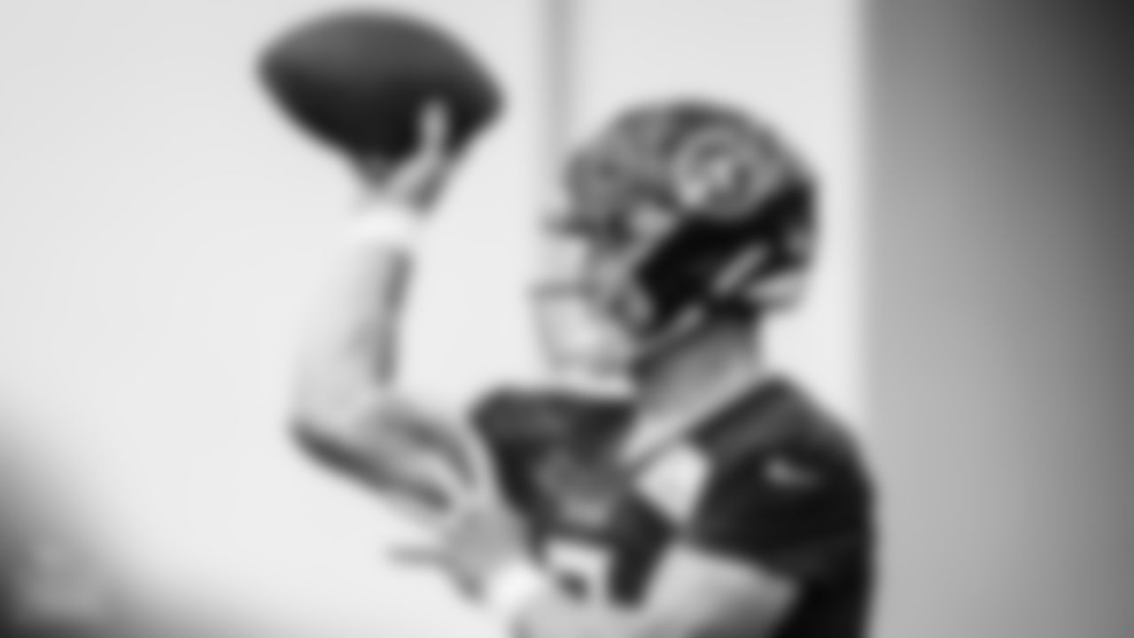 Quarterback Will Levis #8 of the Tennessee Titans during offseason OTA practice at Ascension Saint Thomas Sports Park on May 31, 2023 in Nashville, TN. Photo By Donald Page/Tennessee Titans