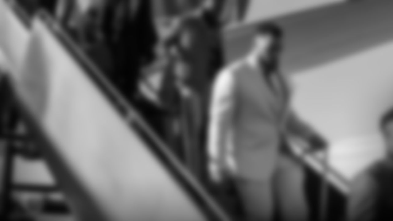 KANSAS CITY, MO - JANUARY 18, 2020 - Defensive lineman Jeffery Simmons #98 of the Tennessee Titans during the travel day before the AFC Championship at the Kansas City Chiefs in Kansas City, MO. Photo By Donald Page/Tennessee Titans