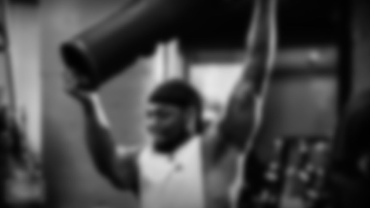 DALLAS, TX - MAY 20, 2021 - Running back Derrick Henry #22 of the Tennessee Titans Off season workout at Sanders Fit in Dallas, TX. Photo By Donald Page/Tennessee Titans