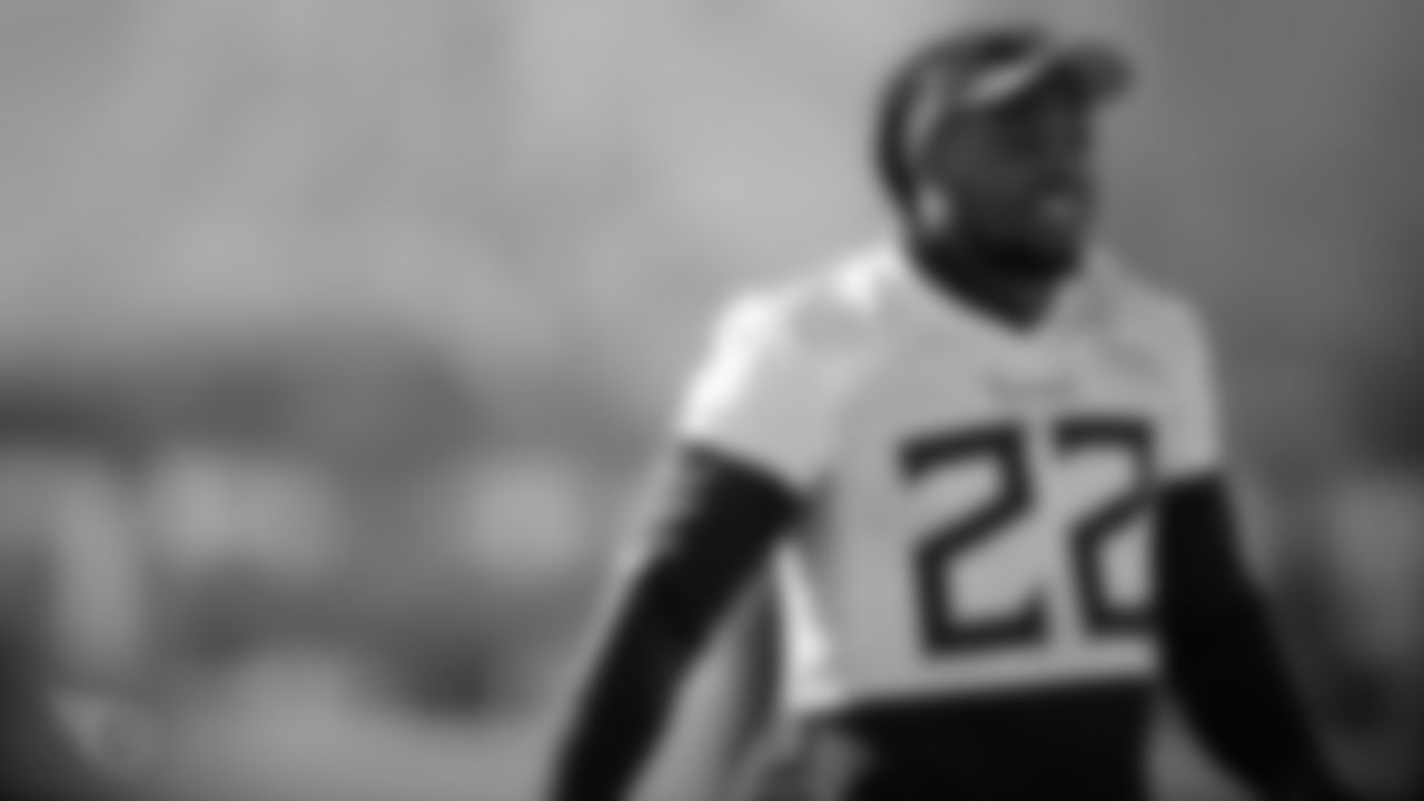 NASHVILLE, TN - JANUARY 07, 2020 - Running back Derrick Henry #22 of the Tennessee Titans during practice at Saint Thomas Sports Park in Nashville, TN. Photo By Donald Page/Tennessee Titans
