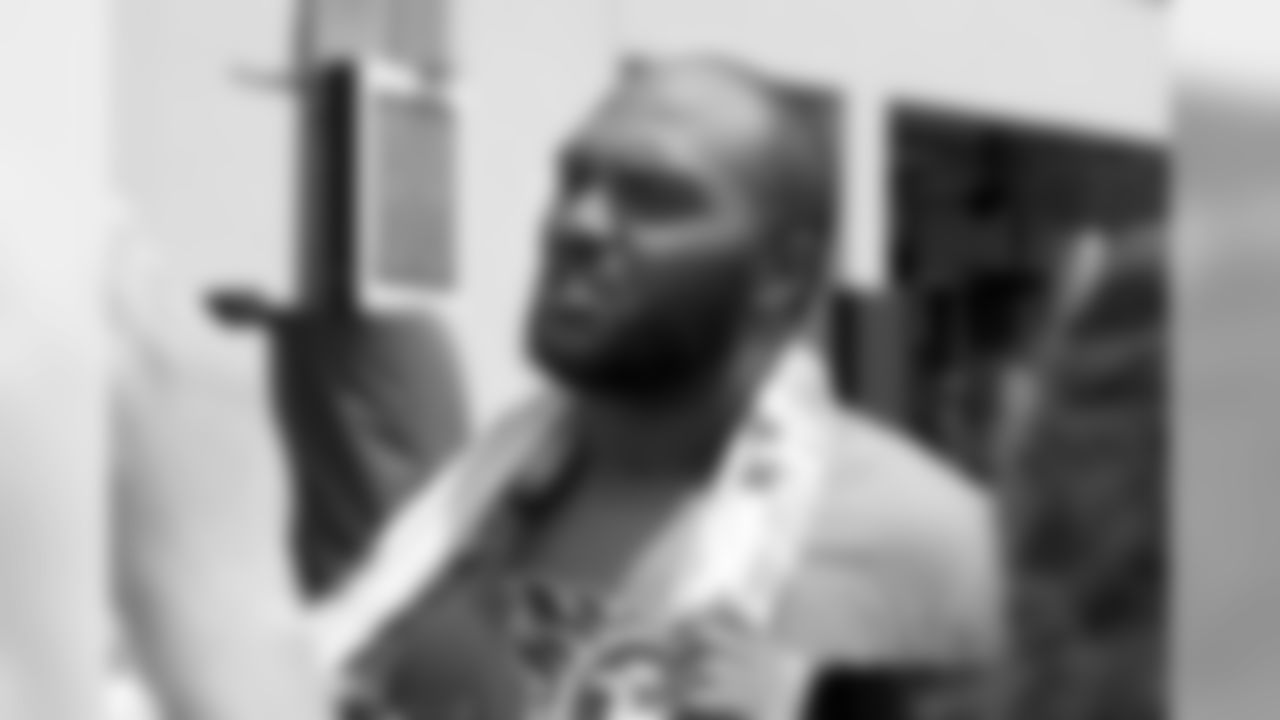 Tennessee Titans defensive tackle Jurrell Casey answers questions after NFL football training camp Thursday, July 26, 2018, in Nashville, Tenn. (AP Photo/Mark Humphrey)