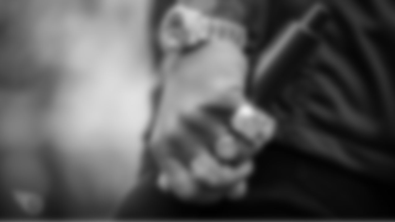 NASHVILLE, TN - OCTOBER 27, 2019 - Hands of Singer Blanco Brown during the game between the Tennessee Titans and the Tampa Bay Buccaneers at Nissan Stadium in Nashville, TN. Photo By Donald Page/Tennessee Titans