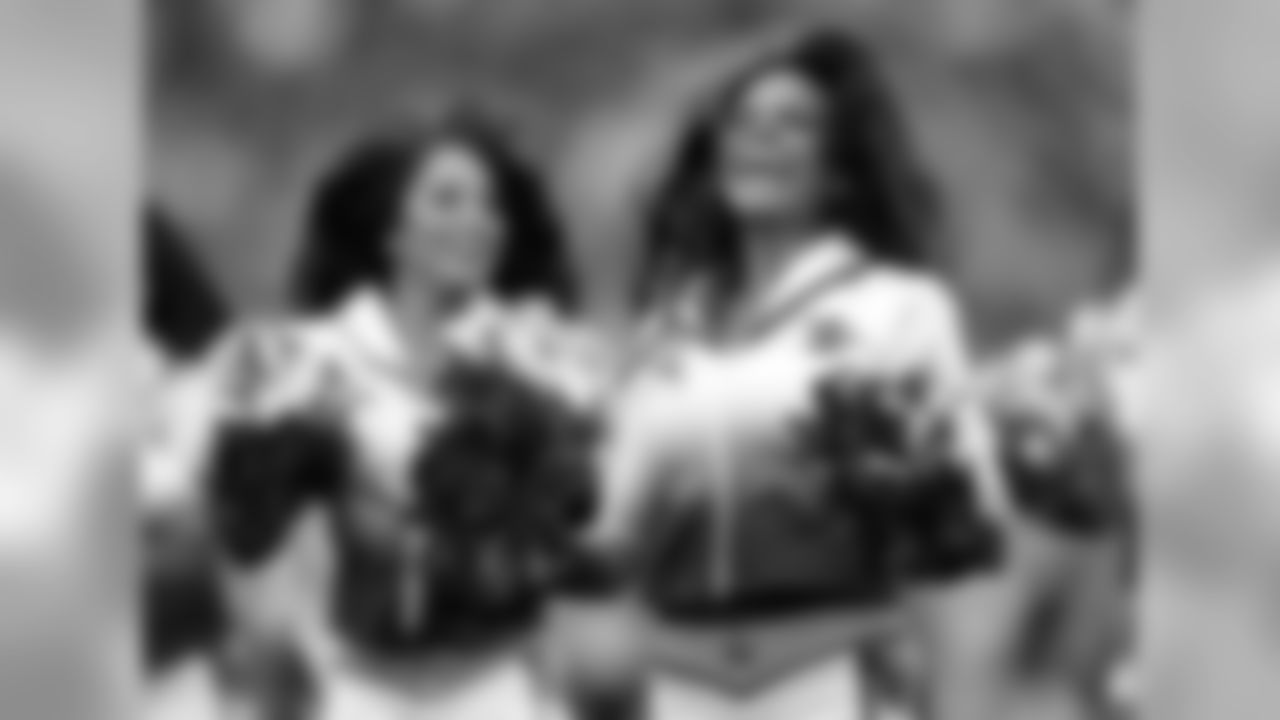 Tennessee Titans cheerleaders perform in the first half of an NFL football game between the Titans and the Baltimore Ravens Sunday, Oct. 14, 2018, in Nashville, Tenn. (AP Photo/Wade Payne)