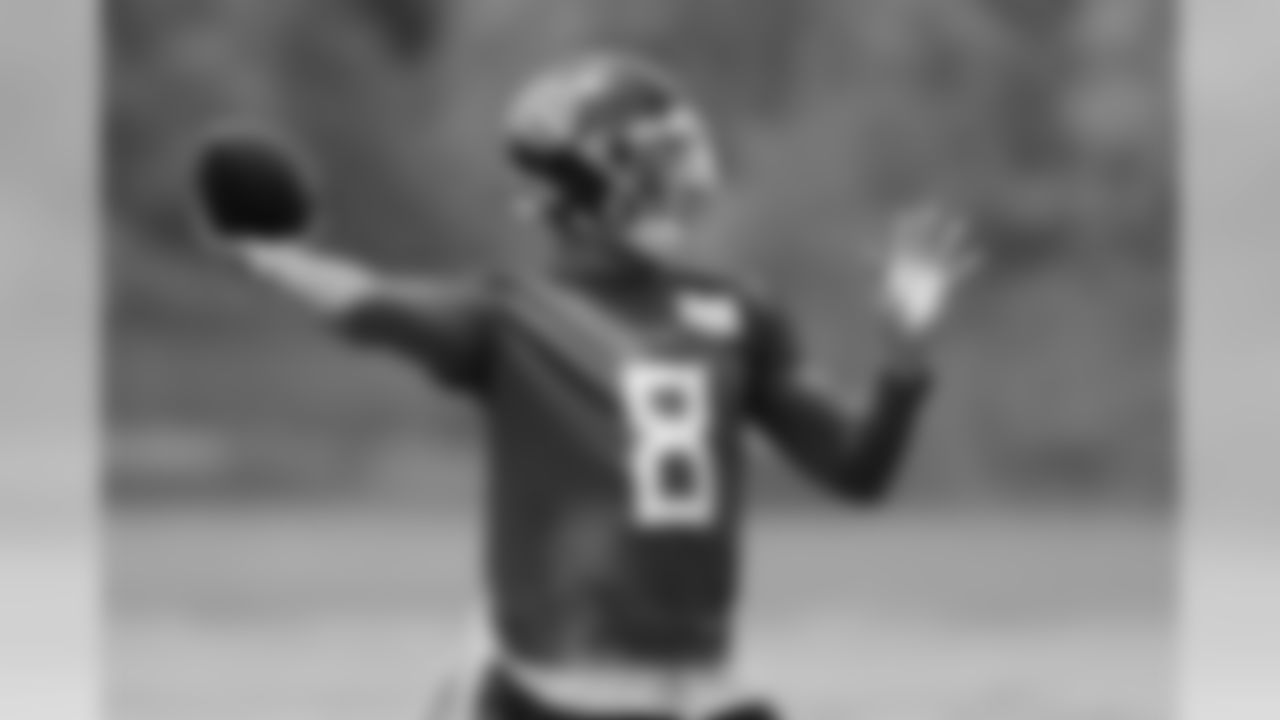 Tennessee Titans quarterback Marcus Mariota runs a drill during an organized team activity at the Titans' NFL football training facility Tuesday, June 11, 2019, in Nashville, Tenn. (AP Photo/Mark Humphrey)